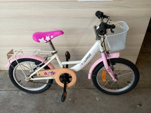 1539 Enfant 16" blanc/rose WOODSUN